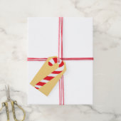 Candy Cane Cadeaulabel (Met Touw)