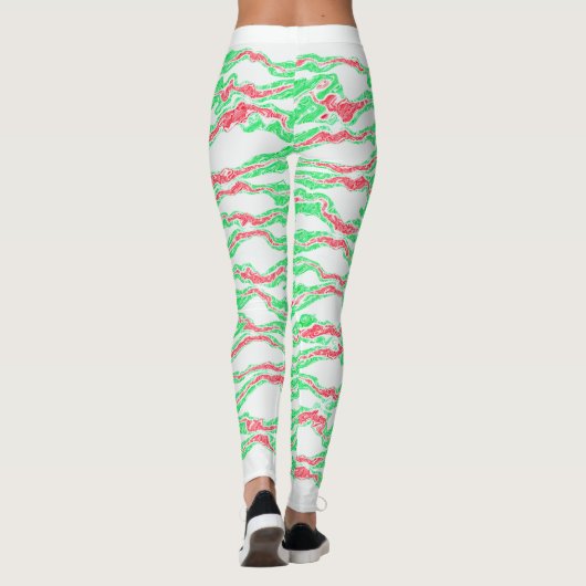 Candy Cane Camo Leggings (Achterkant)