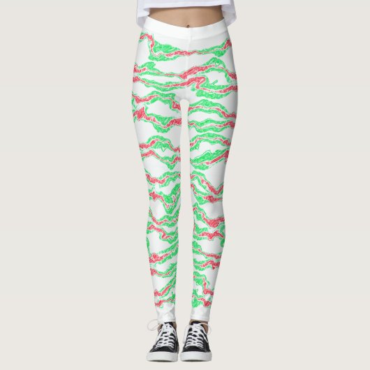 Candy Cane Camo Leggings (Voorkant)