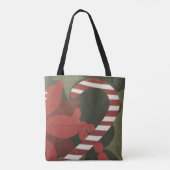 Candy Cane Canvas tas (Achterkant)