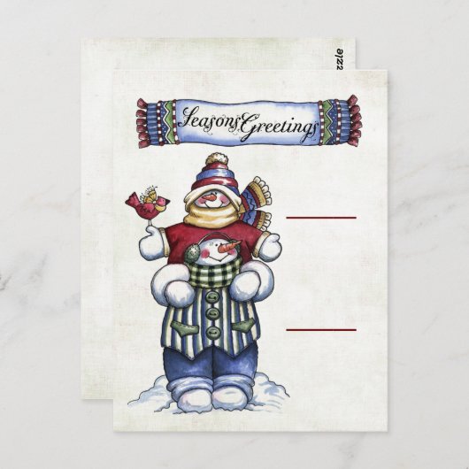 Candy Cane Card Holders Briefkaart (Voorkant / Achterkant)