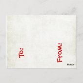 Candy Cane Card Holders Briefkaart (Achterkant)