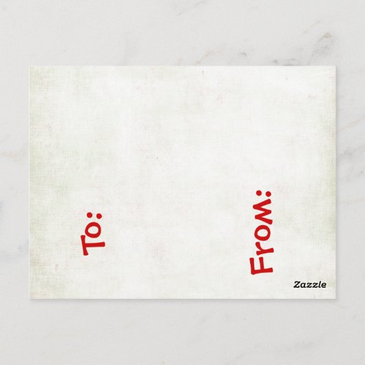 Candy Cane Card Holders Briefkaart (Achterkant)