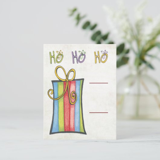 Candy Cane Card Holders Briefkaart (Staand voorkant)