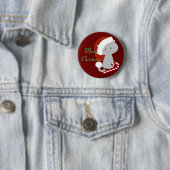 Candy Cane Cat Button (In situ)
