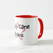 Candy Cane Chaos Christmas Mug Mok (Voorkant rechts)