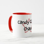 Candy Cane Chaos Christmas Mug Mok (Voorkant links)