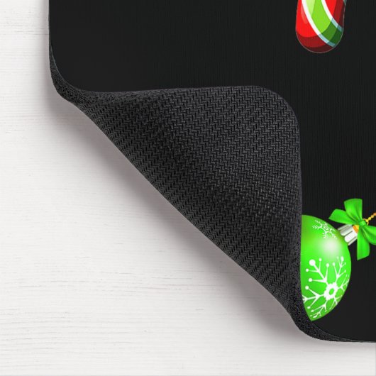 Candy Cane Chest Nuts Couples Funny Chestnuts Xmas Muismat (Hoek)