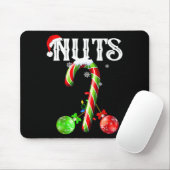 Candy Cane Chest Nuts Couples Funny Chestnuts Xmas Muismat (Met muis)