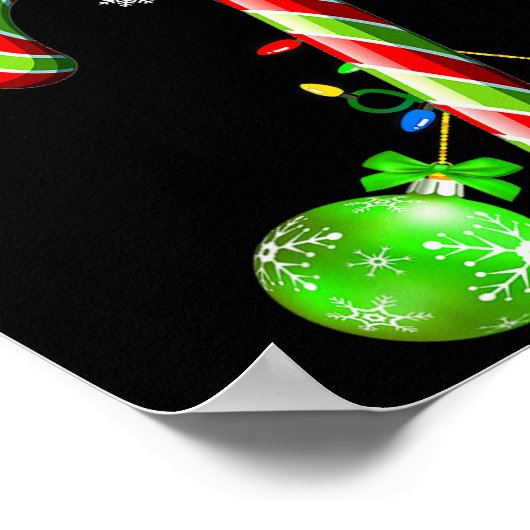 Candy Cane Chest Nuts Couples Funny Chestnuts Xmas Poster (Hoek)