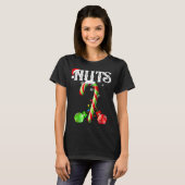 Candy Cane Chest Nuts Couples Funny Chestnuts Xmas T-shirt (Voorkant volledig)