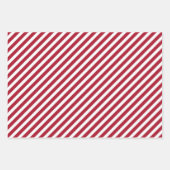 Candy Cane Chevron en Stripes Pattern Inpakpapier Vel (Voorkant 3)