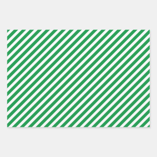 Candy Cane Chevron en Stripes Pattern Inpakpapier Vel (Voorkant 2)