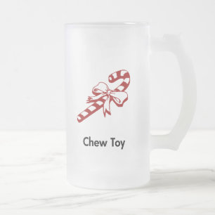 Candy Cane Chew Speelgoed Matglas Bierpul