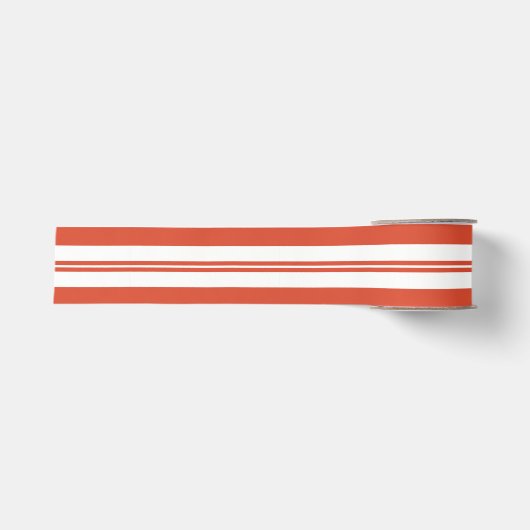 Candy Cane Chorus-Grote horizontale streep Grosgrain Lint (Voorkant)