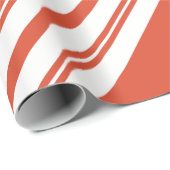 Candy Cane Chorus-Stripe-Diagonal Cadeaupapier (Rol Hoek)
