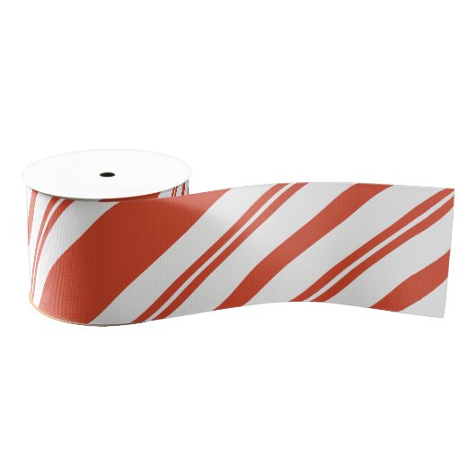Candy Cane Chorus-Stripe-Diagonal Grosgrain Lint (Spoel)
