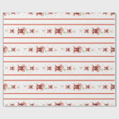 Candy Cane Chorus Wrapping Paper Cadeaupapier (Vlak)