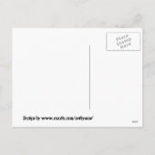 Candy Cane Christmas Angel en Cat Briefkaart (Achterkant)