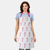 Candy Cane Christmas Apron Schort (Gedragen)