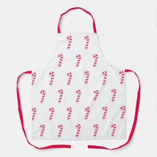 Candy Cane Christmas Apron Schort (Voorkant)