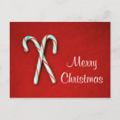 Candy Cane Christmas Briefkaart (Voorkant)