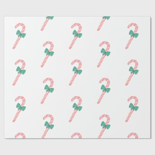 Candy Cane Christmas Cadeaupapier (Vlak)