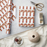 Candy Cane Christmas Cookie Swap Vakantie Cadeaupapier<br><div class="desc">Cadeauverpakking heeft een originele marker illustratie van een klassiek kerstkoekje in de vorm van een snoepriet. Dit ontwerp is ook beschikbaar op andere producten. Zie je niet wat je zoekt? Hulp nodig bij maatwerk? Neem contact op met Rebecca om iets speciaal voor jou te laten ontwerpen, </div>