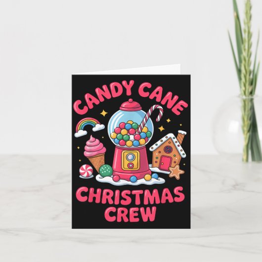 Candy Cane Christmas Crew Gumball Gingerbread Pepp Kaart (Voorkant)