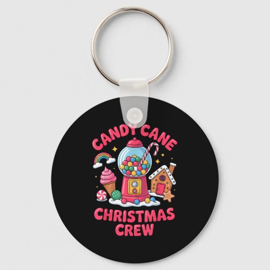 Candy Cane Christmas Crew Gumball Gingerbread Pepp Sleutelhanger (Voorkant)