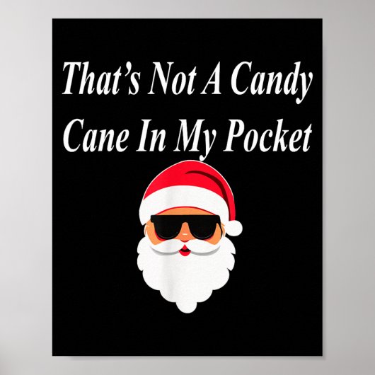 Candy Cane Christmas Funny Naughty Dirty Raunchy G Poster (Voorkant)