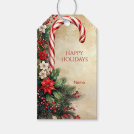 Candy Cane Christmas Gift Tag Cadeaulabel