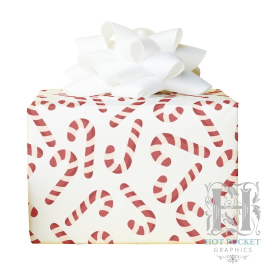 Candy Cane Christmas Gift Wrapping Paper Cadeaupapier