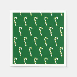 Candy Cane Christmas Green Servet