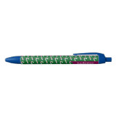 Candy Cane Christmas Green Zwarte Inkt Pen (Bovenkant)