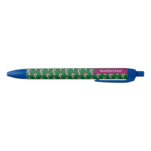 Candy Cane Christmas Green Zwarte Inkt Pen (Bodem)