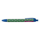 Candy Cane Christmas Green Zwarte Inkt Pen (Bovenkant)