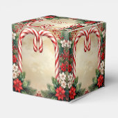 Candy Cane Christmas Holiday Favor Box Bedankdoosjes (Achterkant)