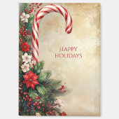 Candy Cane Christmas Holiday Magnet (Voorkant)