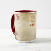 Candy Cane Christmas Holiday Mug Mok (Voorkant links)