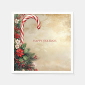 Candy Cane Christmas Holiday Napkin Servet (Voorkant)