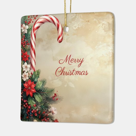Candy Cane Christmas Holiday Ornament (Links)