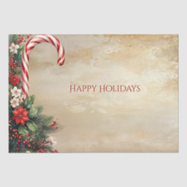 Candy Cane Christmas Holiday Tissue Paper Tissuepapier