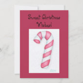 Candy Cane Christmas Kaarten (Voorkant)