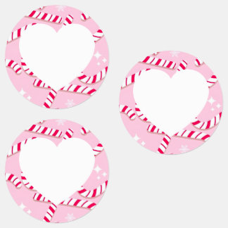 Candy Cane Christmas Labels