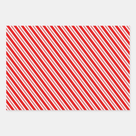 Candy Cane Christmas Pink Tree Doodle Inpakpapier Vel (Voorkant 2)