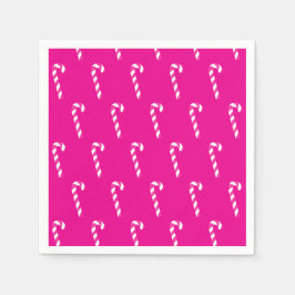 Candy Cane Christmas Red Servet