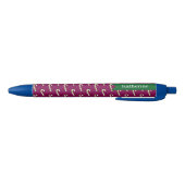 Candy Cane Christmas Red Zwarte Inkt Pen (Bodem)