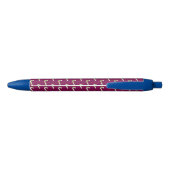 Candy Cane Christmas Red Zwarte Inkt Pen (Achterkant)