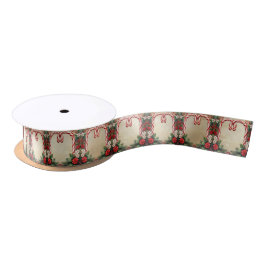 Candy Cane Christmas Satin Ribbon Satijnen Lint